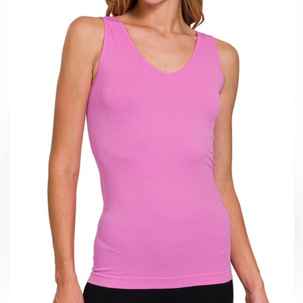 Women’s Pink V-Neck Tank Top NWOT